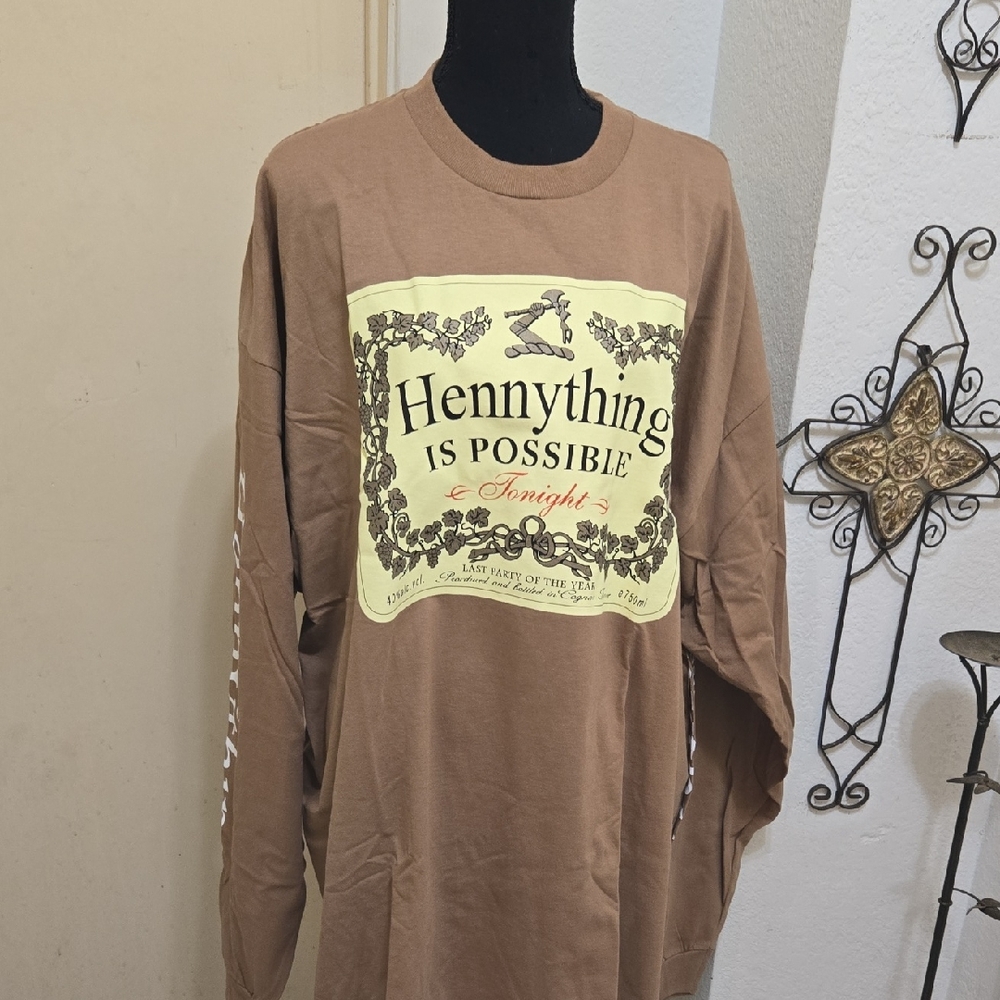 Fashion Nova Tan Long Sleeve Tee